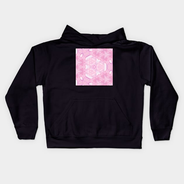 Kaleidoscope Of Soft & Bright Pink Colors Kids Hoodie by Peaceful Space AS